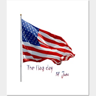 The American flag day Posters and Art